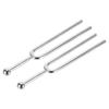 Uxcell Tuning Fork, Standard 440Hz Tuner, Tone Tool for Musical Instruments, Violin, Guitar Tuner Device, Silver, 2 Pieces