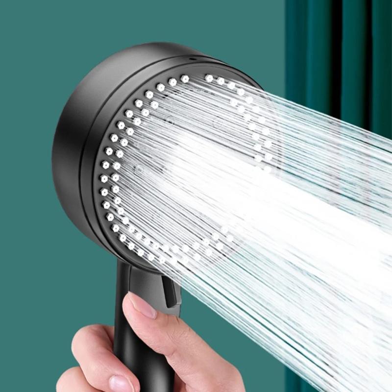 5 Modes Shower Head Adjustable High Pressure Water Saving ShowerHeads Water Massage Handheld Shower Head Hook Hose Fall Resistance Eco Shower