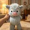 Милая шотландская корова, мягкая пушистая теленка, плюшевая игрушка 45-60 см, подушка для детей, декор для дома, милая бегущая корова, плюшевая игрушка, подарок