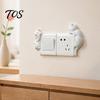 Adhesive Switch Plate Cover 3D Cat Light Sticker, Decorative Resin Wall Cover, Cute Animal Surround Stickers, Peel And Stick decorations for