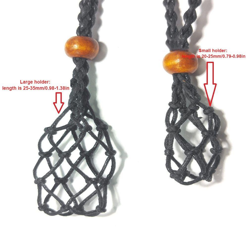 1pc Hand-knitted DIY Braided Necklace Cord Crystal Necklace Holder Empty Stone Holder Necklace Cord