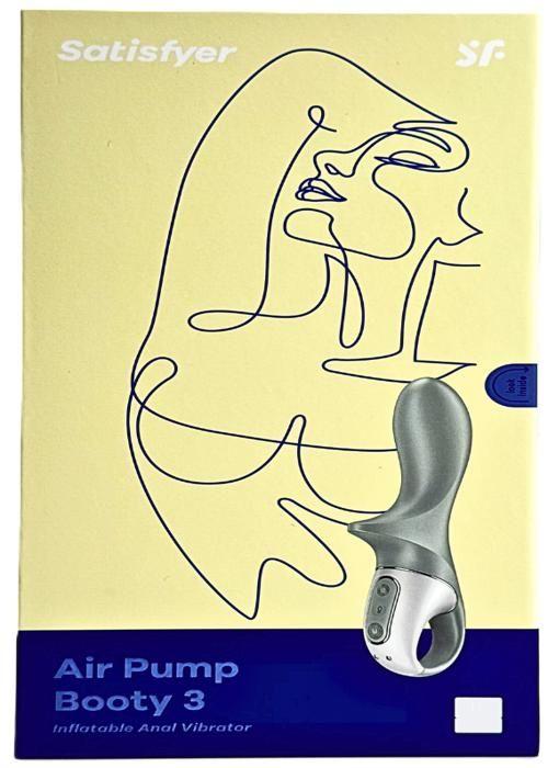 Vibromasseur Anal - Satisfyer - Air Pump BOOTY 3 - Silicone - 12 Modes de Vibration - Rechargeable USB