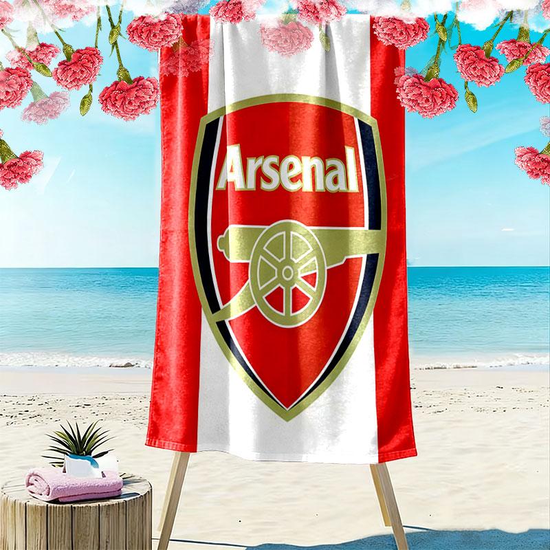 The Gunners logo Print Beach Towel, Large Soft Quick Dry Towel for Beach Camping Swimming