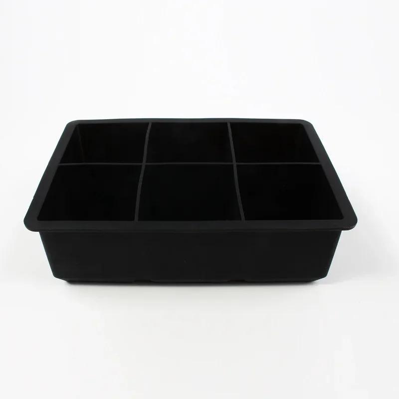 4/6/8/15 Ячеек Большая Форма для Льда Пищевой Силикон с Крышкой Гигантская Форма для Квадратов Льда Летний DIY Ледогенератор Домашний Бар Формы для Ледяных Шаров