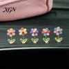Interior Car Decor Spring Wobbly Flower Dashboard Ornament, Shaking Head Sunflower Decor, Cute for Rearview Mirror And Home Office