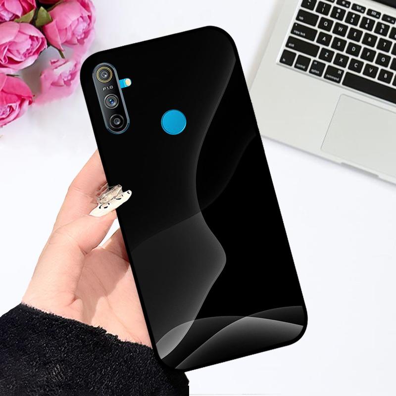 Чехол для Realme C3 RMX2021 RMX2020 Роскошный Цветной Расписной Чехол для Телефона Для Oppo Realme C3 4G Мягкий Силиконовый ТПУ Защитный Fundas