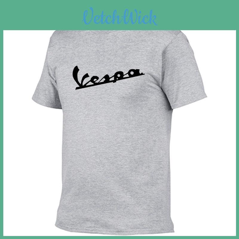 Shirt 2017 Men Funny Vespa Tshirt 100 Cotton Summer Short Sleeve Round