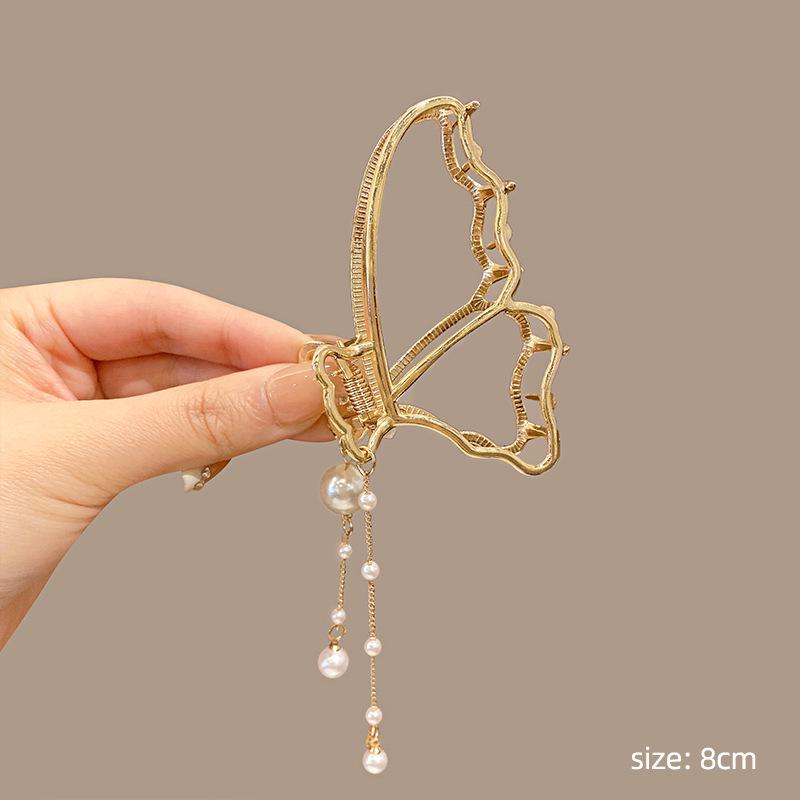 2024 Высококачественная металлическая заколка для волос в форме акулы для женщин