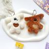 Cartoon Bear Plush Dolls Keychain Pendant Cute Plush Doll Toy Kawaii Soft Stuffed Bag Decorations Accessories Gifts