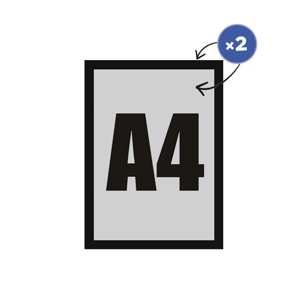 Magnetic Reverse Frame A4 - Black