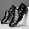 Fashion Designer New Men's Pointed Black Wedding Driving Shoes Male Penny Loafers Formal Dress Footwear Zapatos Hombre
