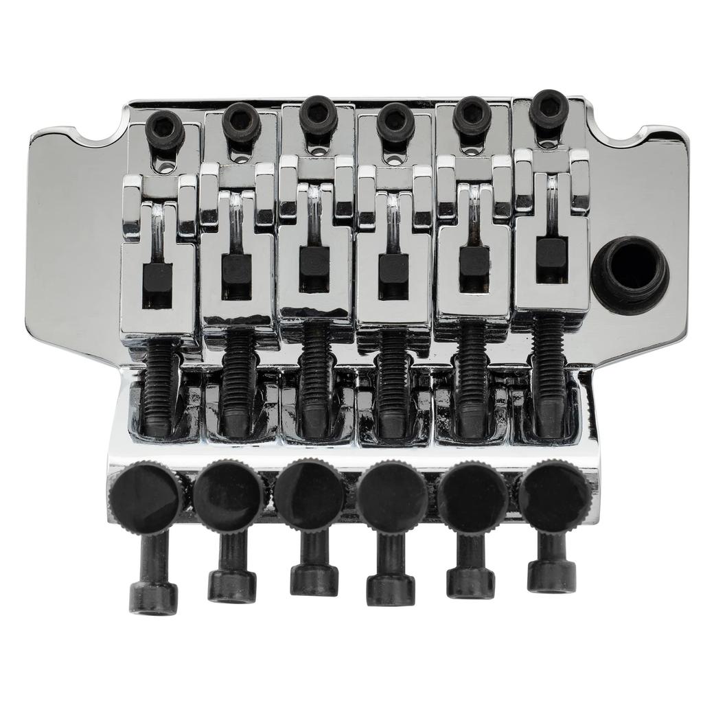 Musiclily Pro BL001 Tremolo Unit Bridge Pitch 34mm Brass Block for Floyd Rose Type Electric Chrome 10.8mm Guitar,