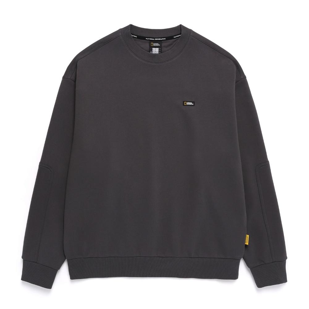 NATIONALGEOGRAPHIC N243Usw904 Comfortable Oversized Training Sweatshirt D Grey