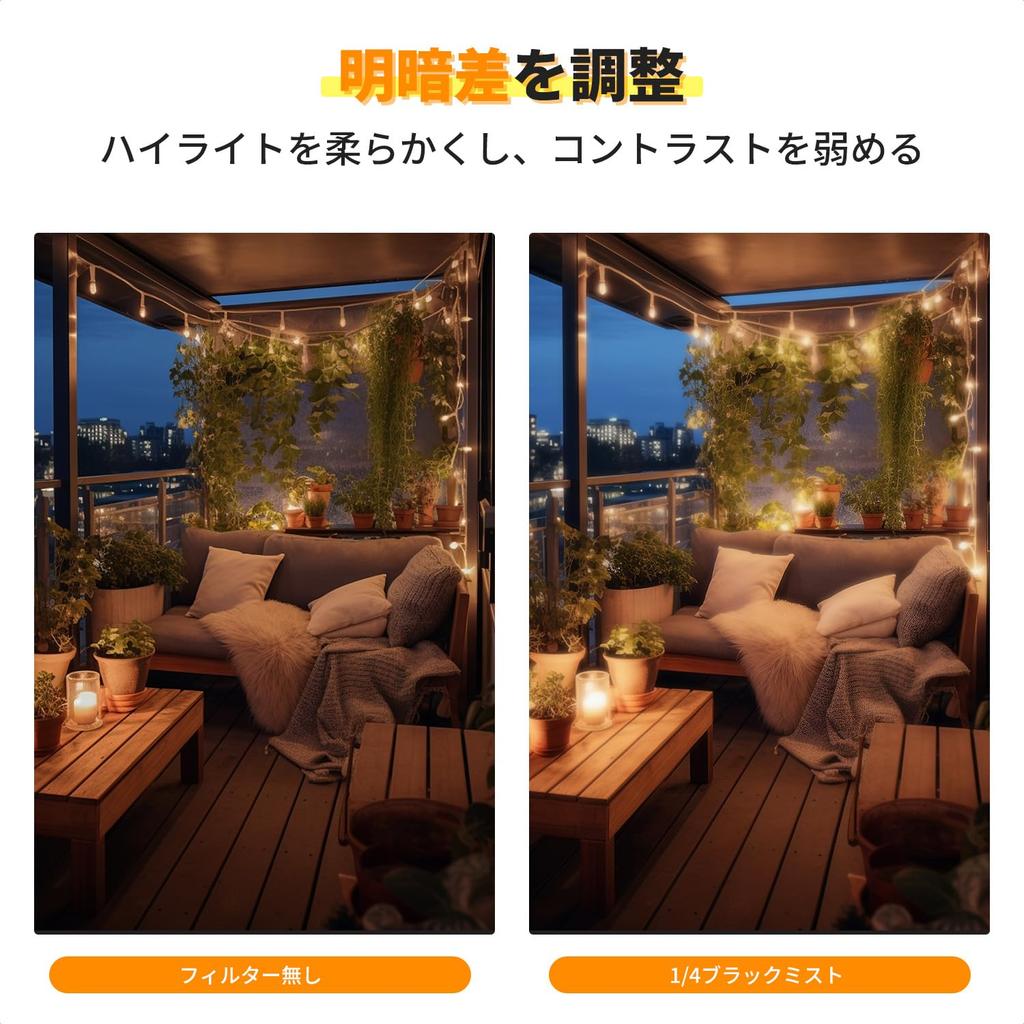 Concept 52mm Black Mist Soft Lens Cap 1 Cleaning Cloth For Contrast Soft Delineation Nano Aviation Aluminum Thin Ideal for Portraits K&F 1/4 Filter,