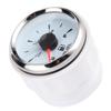2in 190ohm Fuel Level Gauges Digital Display 8 Colors Backlight for 12V 24V Motorcycle Car YachtWhite Dial Silver Frame