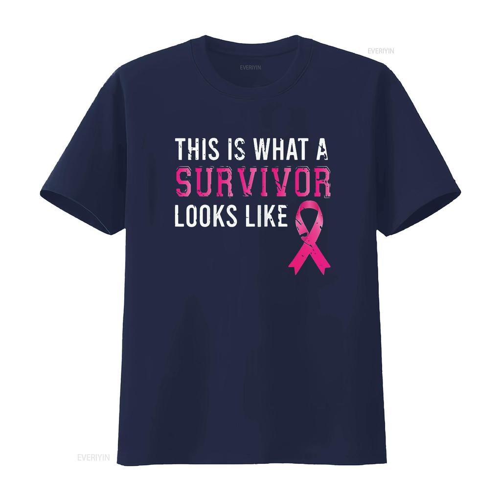 Cancer Survivor Women Breast Awareness T Shirt Black 2XL vintage Washed Stylish fashion Versatile Comfortable Breathable