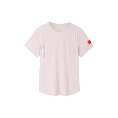 Champion Серия Всепогодная Однотонная Футболка с Круглым Вырезом и Коротким Рукавом Женские Топы Розовый 162330102-5