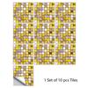 10 Pcs/set Imitation Marble PVC Ceramic Tiles for Stain Prevention Refurbished Self-adhesive Paper for Home Decoration Decorative Films Wall Stickers