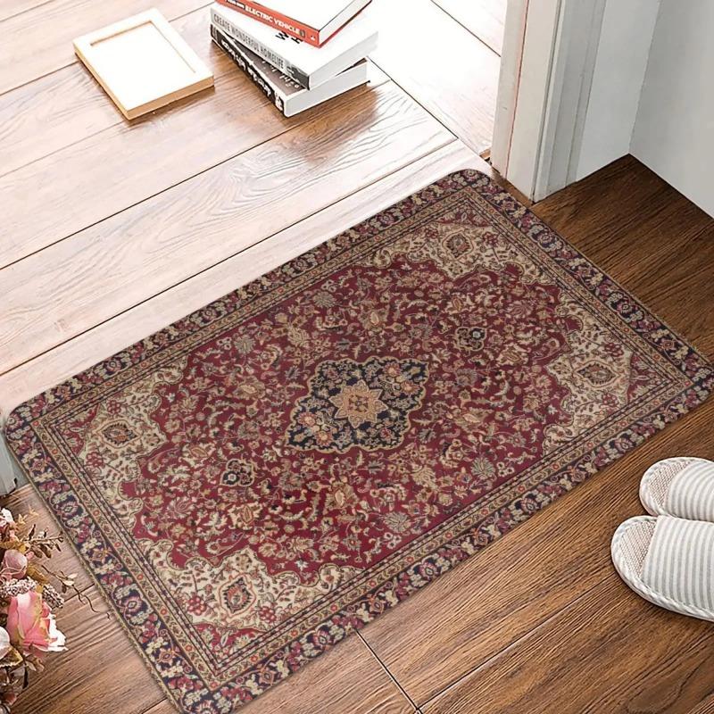 Moroccan Ethnic Style Carpet Bohemian Air Door Mat Bathroom Kitchen Foyer Anti Slip Rug Home Decoration