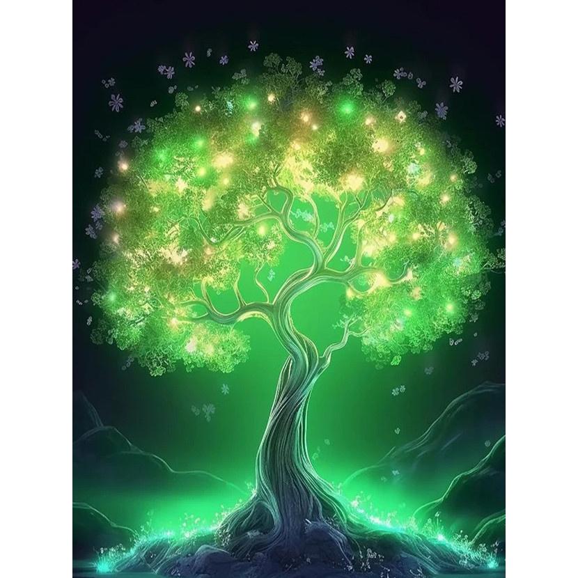 Diamond Mosaic Landscape 5d Painting Tree of Life Diy Embroidery Book Art Gift Set Home Decorative Rhinestone Pictures