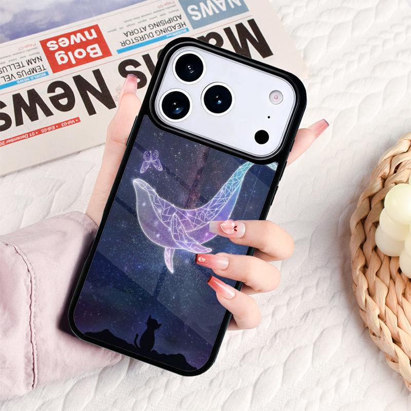 Чехол для телефона Кит Акула Дельфин Для IPhone 17 16e 15 14 13 12 11 Pro Max Air Mini Мягкий Защитный Чехол