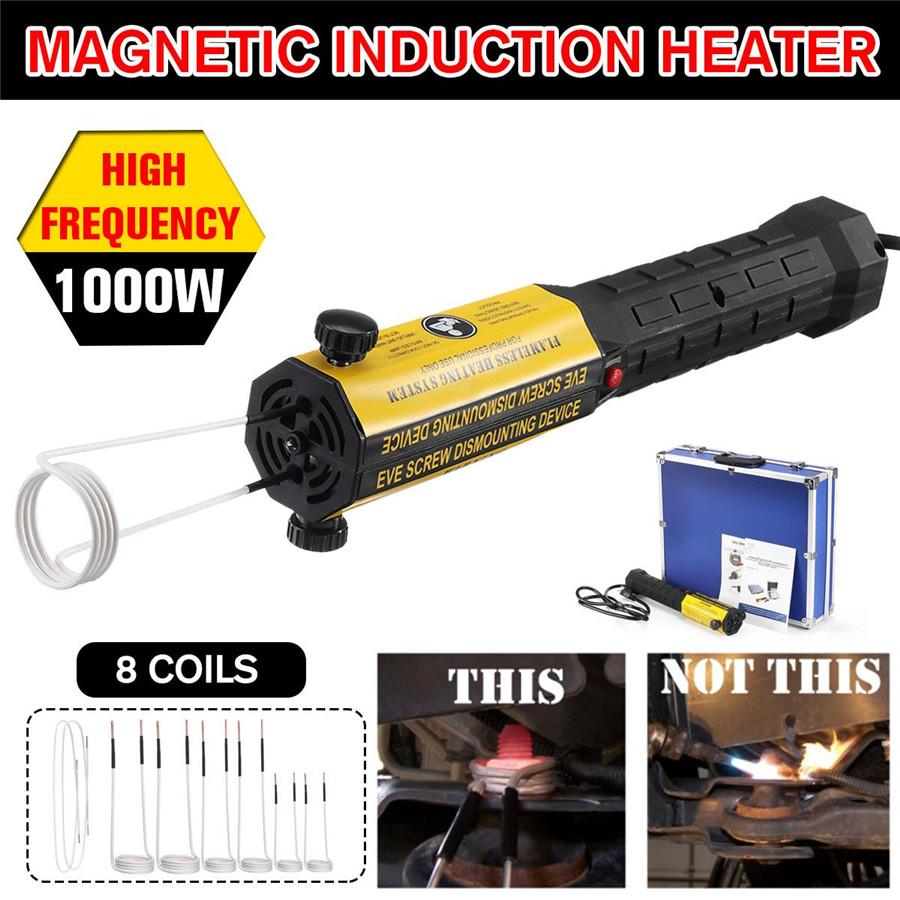 1000W LED Ductor Magnetic Induction Heater Car Body Rust Flameless Heat Remover