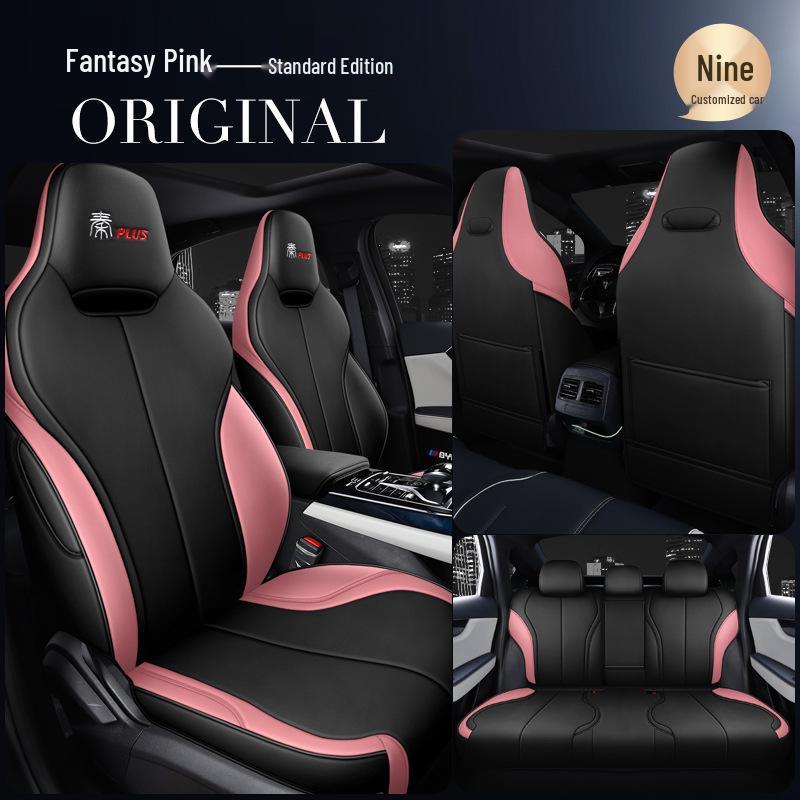 BYD Qin PLUS All-Season Leather Car Seat Cushion for 5-Seater Sedan