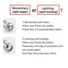 Customized 16/19/22mm Metal Push Button Switch with Socket Waterproof Horn LED Light Self-reset/Self-locking for Car Boat 12V