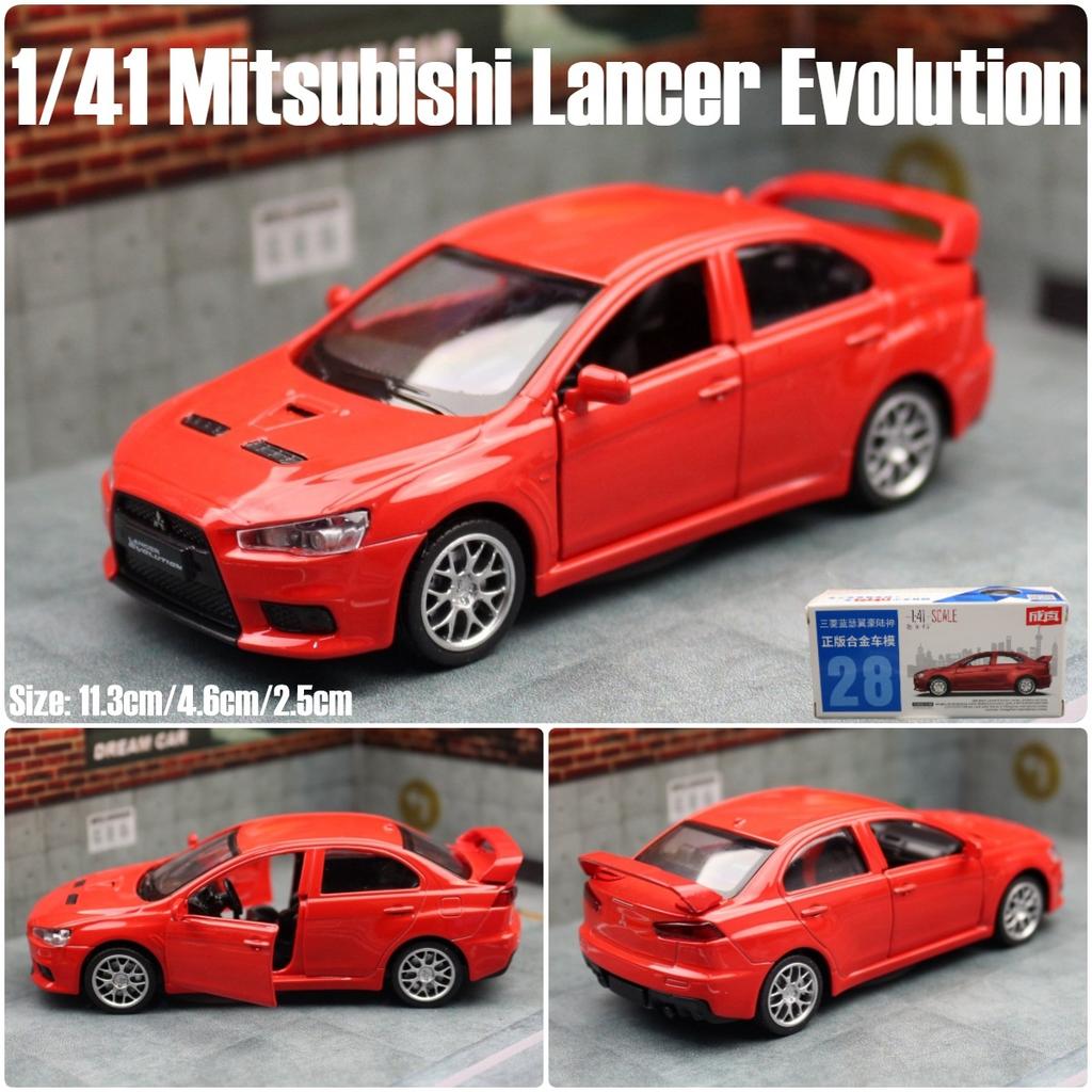 ydcp10 1:41 Mitsubishis JDM Lancer Evolution X Alloy Car Diecasts & Toy Vehicles Car Model Miniature Scale Model Car For Children