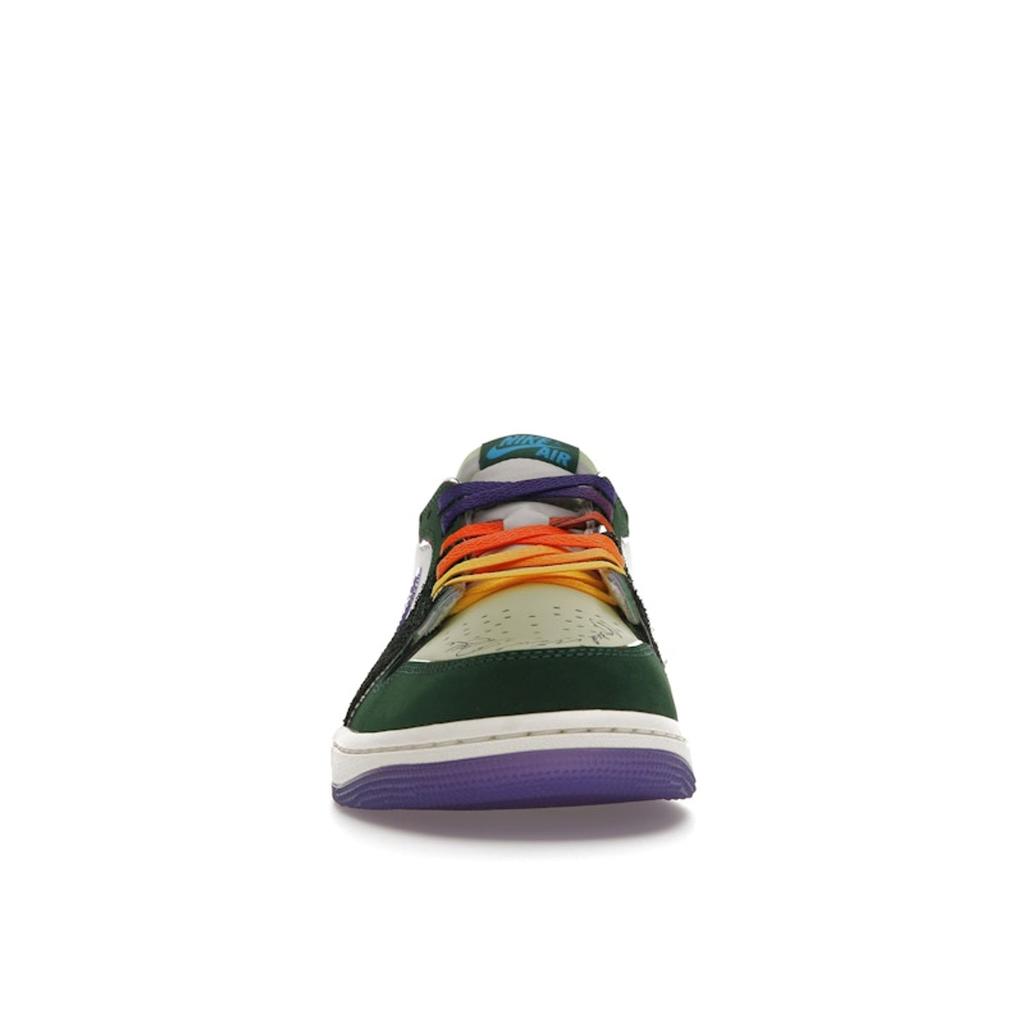 Кроссовки унисекс Air Jordan 1 Retro Low OG Doernbecher 2023 Green Gorge-Green Court-Purple FD9665-351