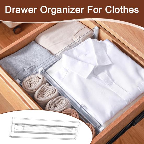 Комплект из 2 регулируемых пластиковых перегородок для ящиков