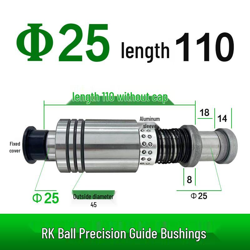 Replacement Disc Mill Mold Accessories - Cross Roller Rolling Rubber Sleeve & Outer Guide Post Bushing Set