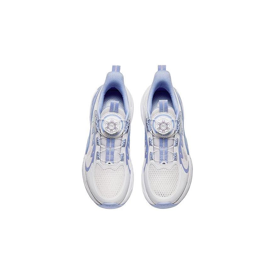 Anta Kids Butterfly Wing Comfortable Versatile Shock Absorbing Wear Resistant Casual Shoes Kids Casual Shoes White Blue A322428822-2