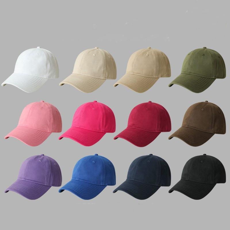 Hat Female Simple Solid Color Casual Versatile Soft Top Baseball Cap Couple Baseball Cap Male Face Small Cap