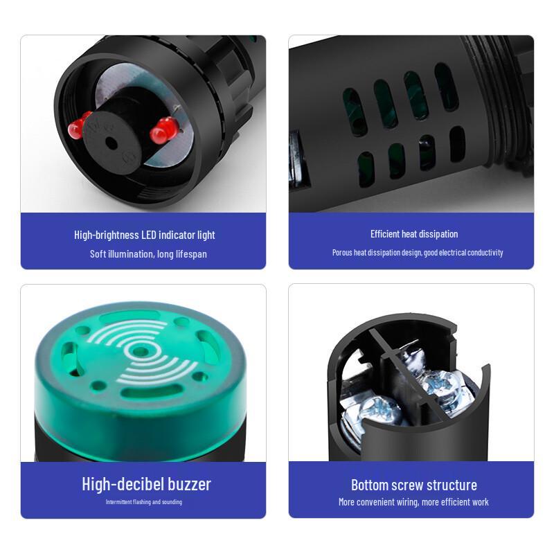 HUIJUN AD101 Series LED Sound & Light Buzzer Alarm