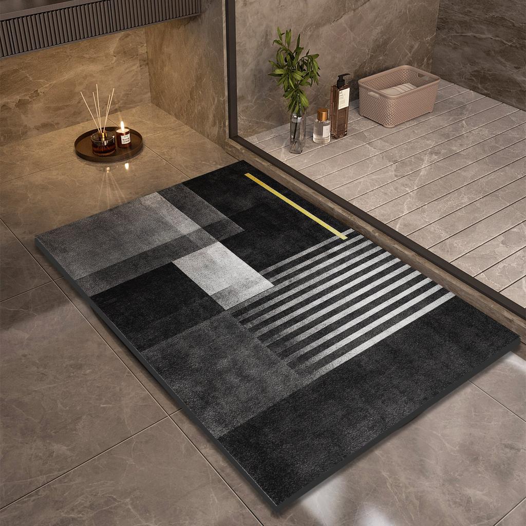 Diatomite Bath Mat Super Absorbent Bathroom Rug Shower Foot Mats Non Slip Quick Dry Toilet Room Carpet Doormat