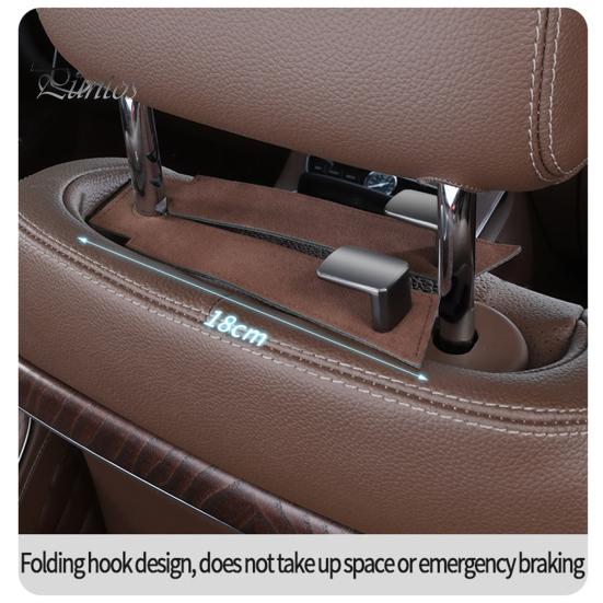 Крючок для автомобильного сиденья, двойной подголовник, вешалка для кошелька, прочная, несущая, универсальная, простая в установке, крючок для сумки, держатель для телефона