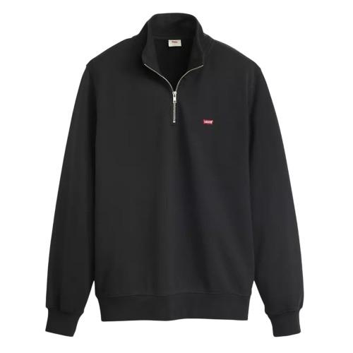 Levis Мужская толстовка с логотипом и молнией на четверть