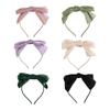 Headress Mesh Barrette Women Headband Bright Silk Hairband Bow Hair Hoop Korean Style Hairband