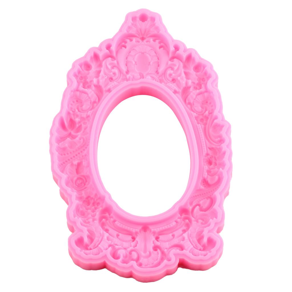 3D рамка для прокрутки в стиле барокко, силиконовые формы, сделай сам, рельефная граница для торта, инструменты для украшения торта из мастики, конфетная глина, формы для шоколадной мастики