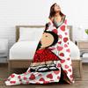 Флисовые пледы Mafalda Heart Мультяшные Аниме Креативные пледы для дома Отеля Дивана 125*100см Покрывала