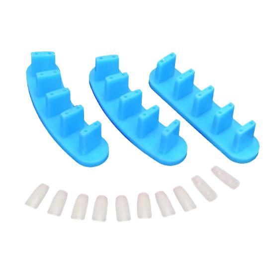 3x тренировочные рамки для акриловой основы для ногтей 10x маникюрный инструмент для накладных ногтей