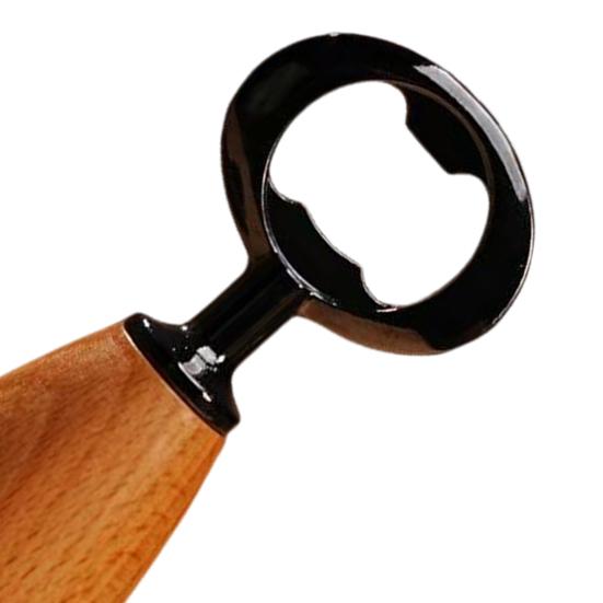 Yousheng Деревянная ручка Открывалка для бутылок Металлическая открывалка для пивных бутылок Портативная открывалка для банок для пива, газировки, сидра Кухня Бар Пикник