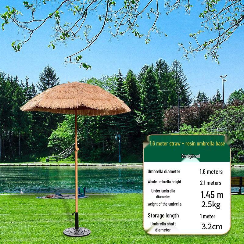 Outdoor Sunshade: Anti-Straw Hat Thatch Umbrella for Patio, Photography, and Garden