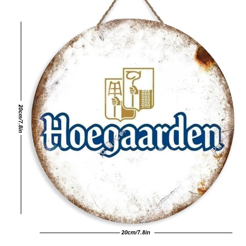 Деревянная винтажная декоративная круглая деревянная вывеска для пива, настенный декор, настенная доска для бара, клуба, мужской пещеры, настенный декор для дома из дерева для двери, стены, дома