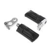 E-bike Motorcycle Front Rear Footrests Foot Pegs Rest Pedal Motocross for 47/49cc Pocket Dirt Bike Durable Parts 2 Pack  Black