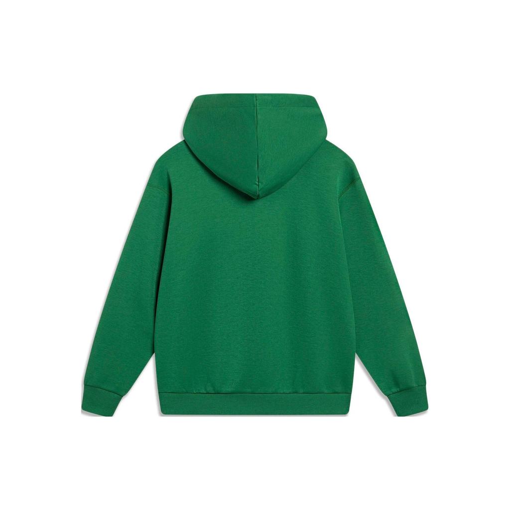 Li Ning Sports Lifestyle Series Letter Hooded Pullover Sweatshirt Men Sweatshirt Cool-Green AWDT377-4