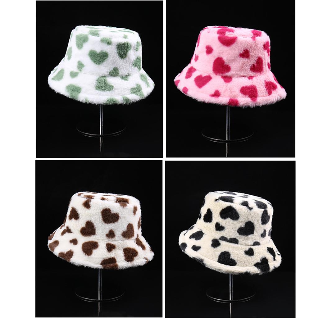 Модная панама с любовным узором для разных размеров головы, зимне-осенняя утепленная шляпа-рыбак, головной убор для повседневной носки