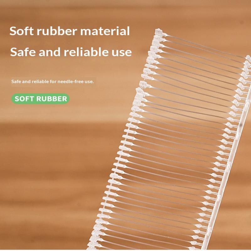 Пистолет для этикеток Держатель для квилтов Пистолет для бирок Мягкий силиконовый Безигольный защелкивающийся Одноигольный швейный пистолет Не оставляющий следов лист Противоскользящий инструмент