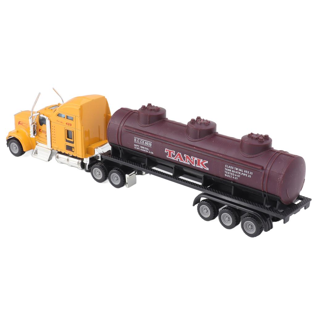 Oil Tanker Truck Toy Transport Truck Model Pull Back Vehicle Model for Boys Children